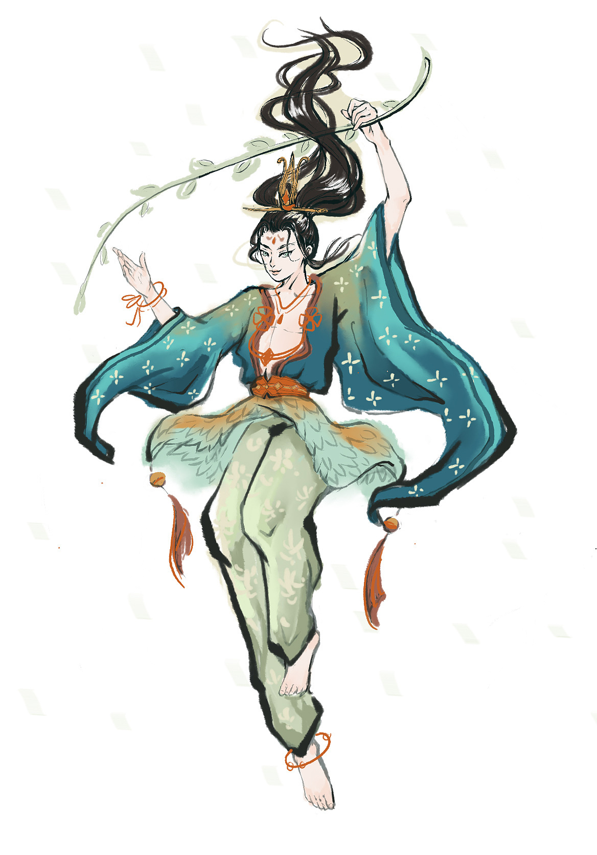 【大赛系列】一念逍遥角色设计 | 赤松子（图ZMjQ0OTM5MTQw） - 游戏原画 - 站酷设计师一只臭皮皮咩NIii原创素材 - 站酷ZCOOL