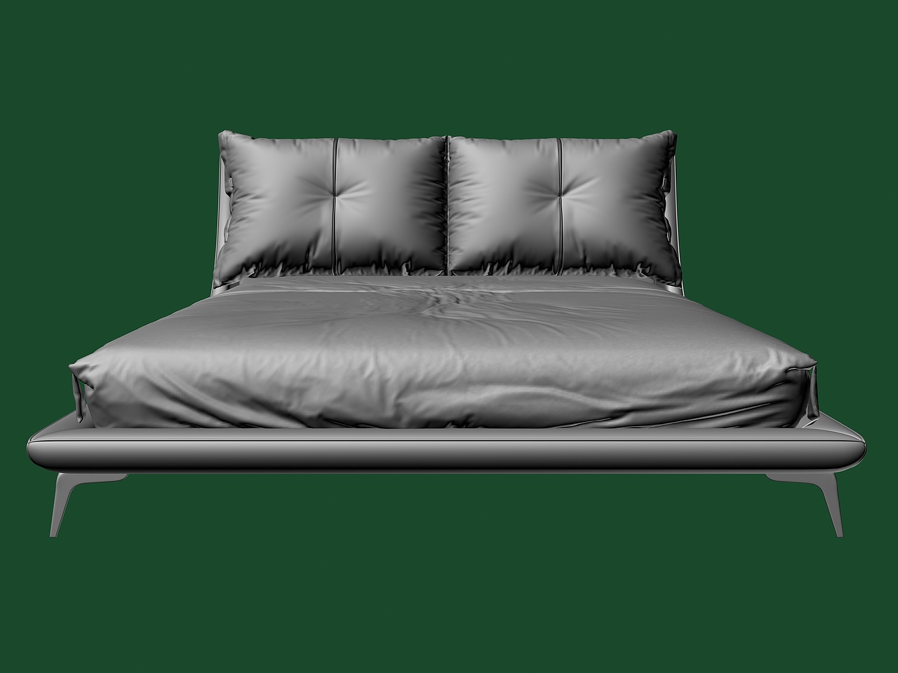 意式极简布艺床