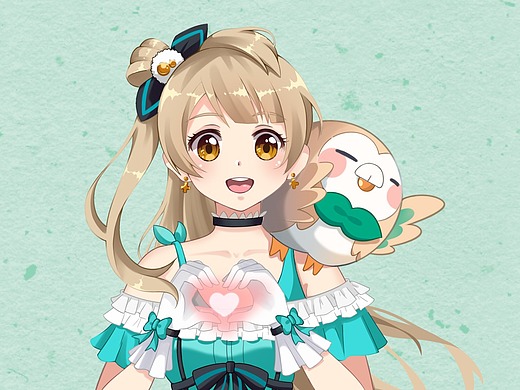 南小鸟x木木枭立绘练习