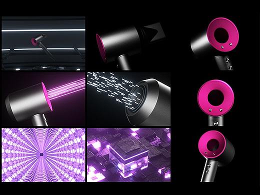 Dyson吹风机产品动画