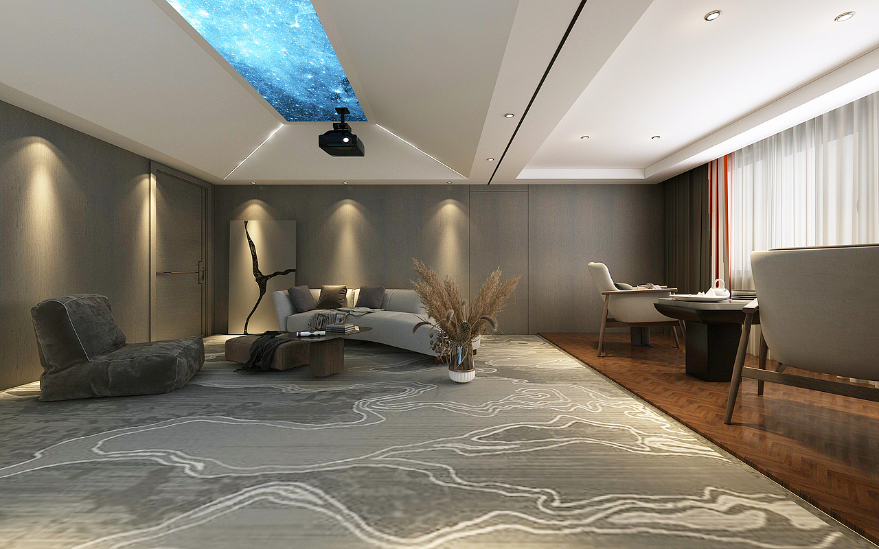 济南万泰装饰公园九里160平轻奢风格案例