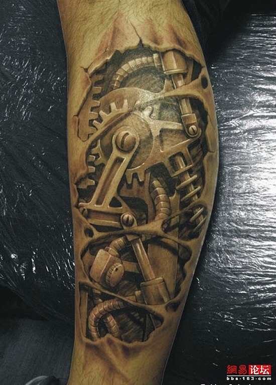 手绘练习 机械臂纹身（图ZNDIyNzk0Njg=） - 新锐潮流插画 - 站酷设计师慈溪晓摄影原创素材 - 站酷ZCOOL