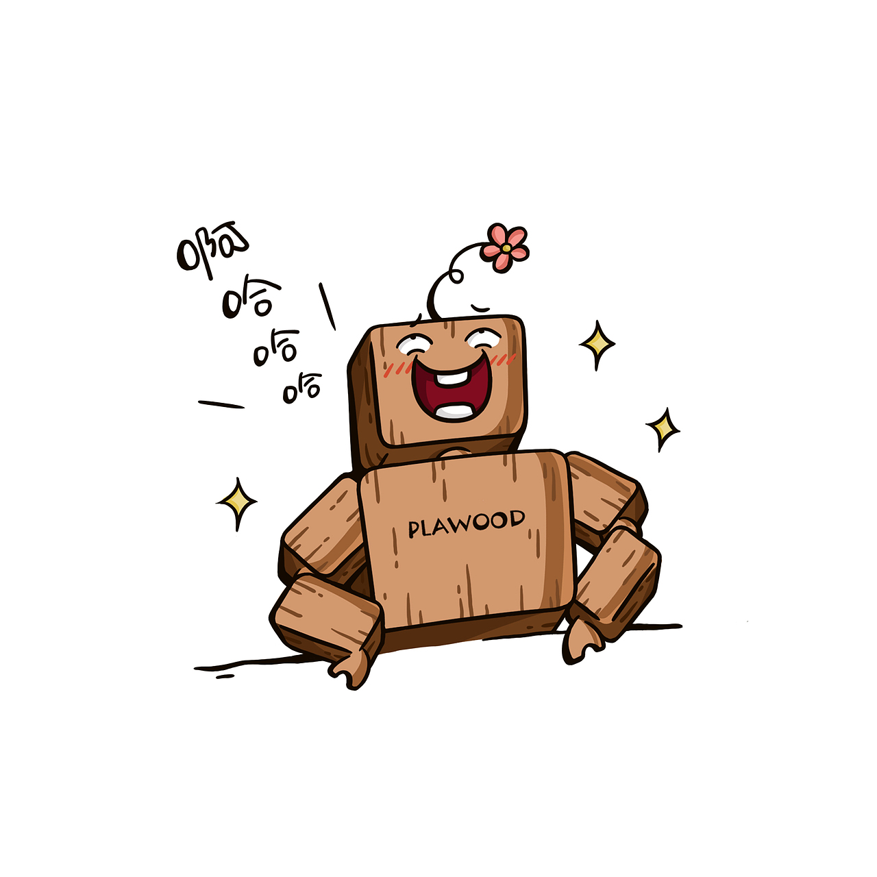 静态微信表情包设计-玩个木头（图ZMTYyNjQxMDA4） - IP形象 - 站酷设计师想吃鸡排原创素材 - 站酷ZCOOL