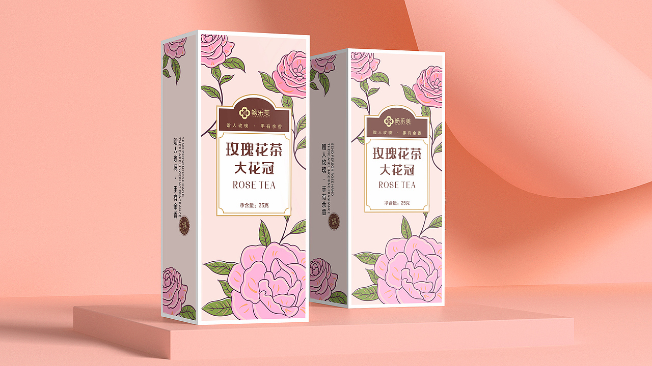 玫瑰花茶包装设计（图ZMjM4OTE2ODQ0） - 包装 - 站酷设计师MR黄先生原创素材 - 站酷ZCOOL