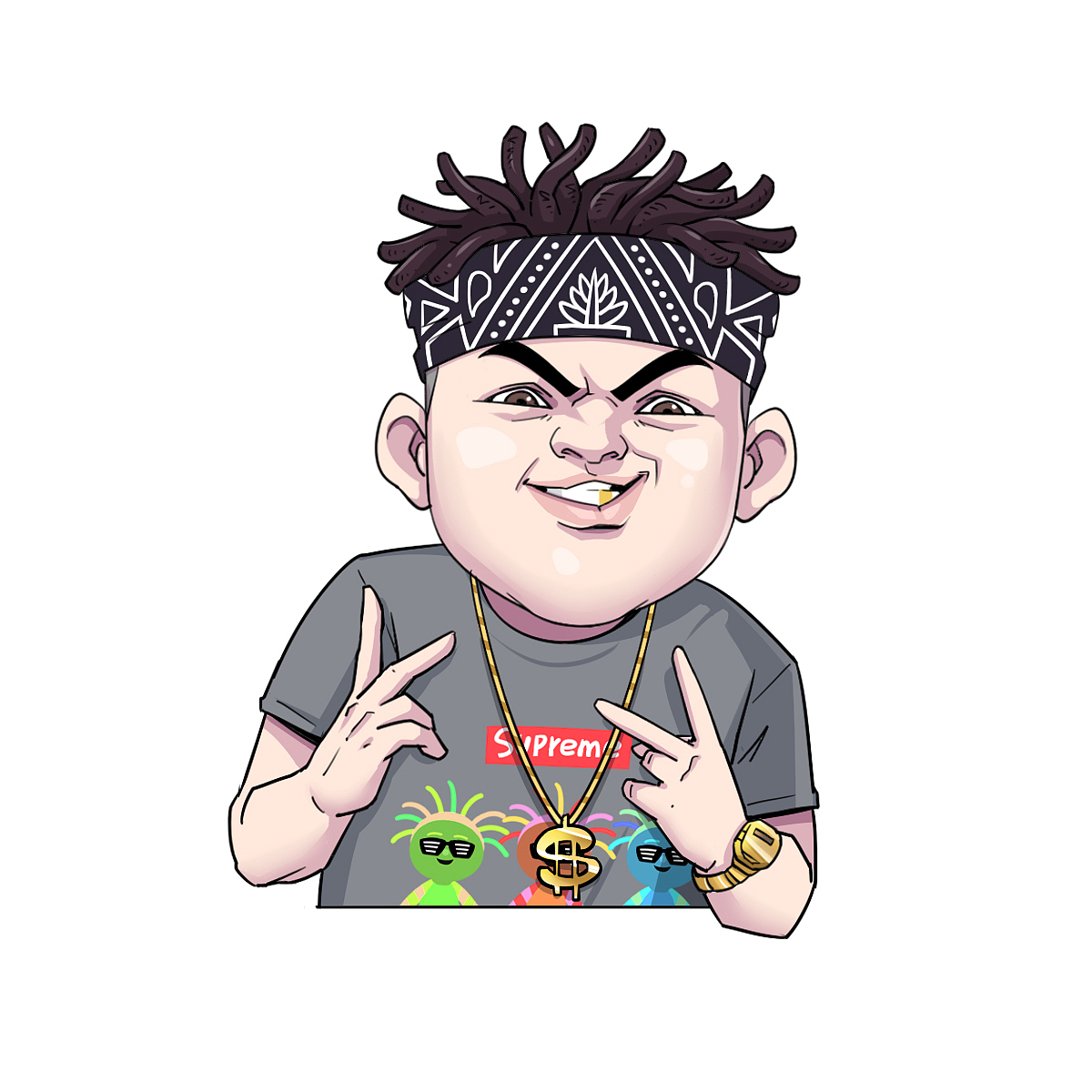 中国有嘻哈偶像练习生明星头像设计