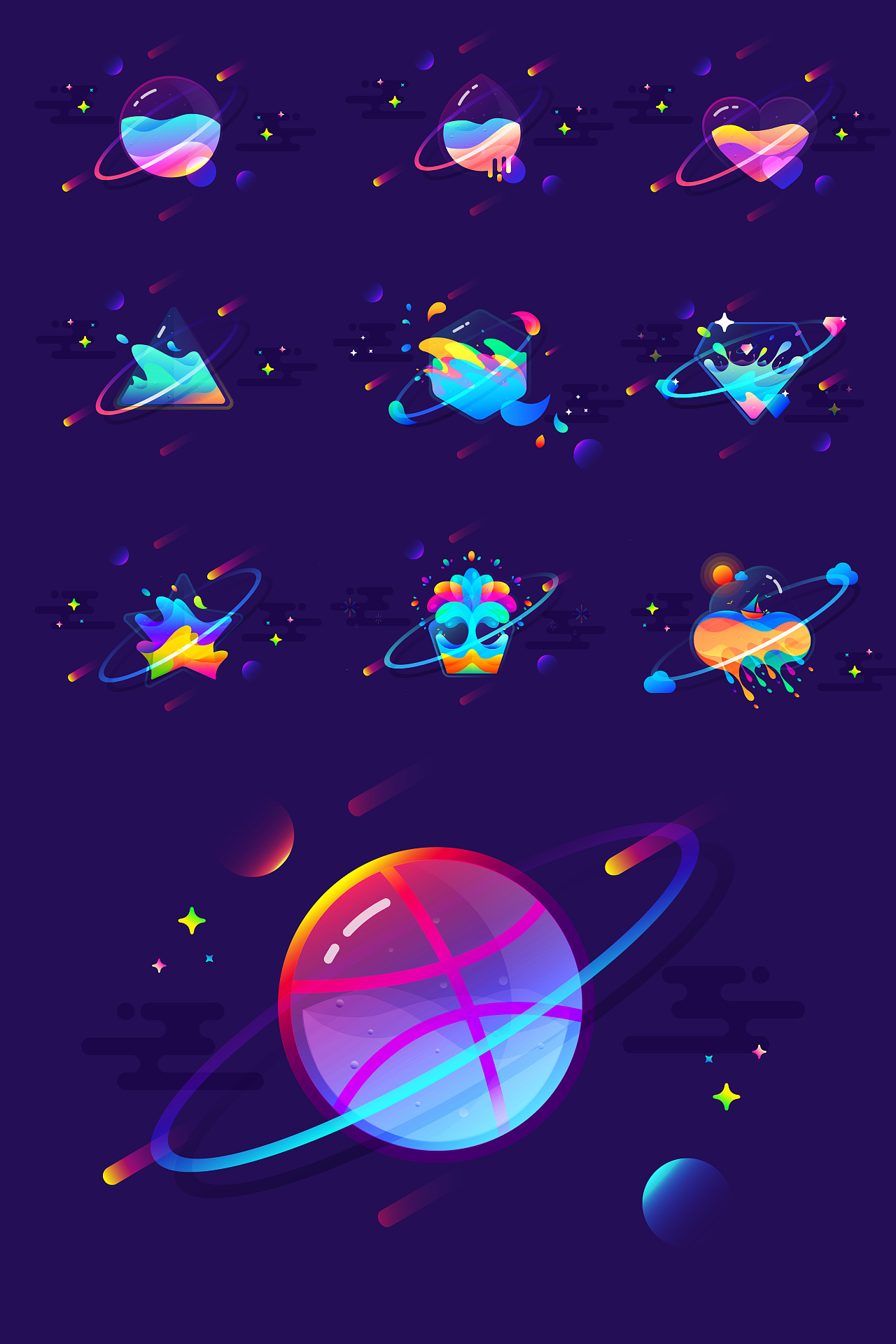 星球|ui|图标|wyman75 - 临摹作品 - 站酷 (zcool)