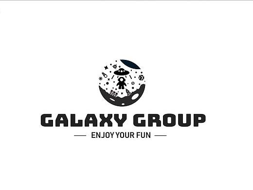 logo练习（多元素组成 宇宙星空主题）