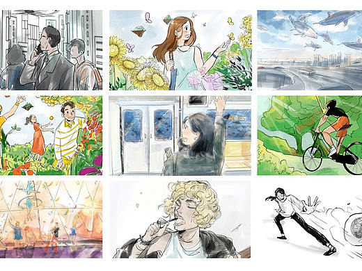 实习期间的广告分镜（个人主页-ZMzU3MjY5MTI=） - 设定/分镜 - 站酷设计师RACHEL_YANG原创素材 - 站酷ZCOOL