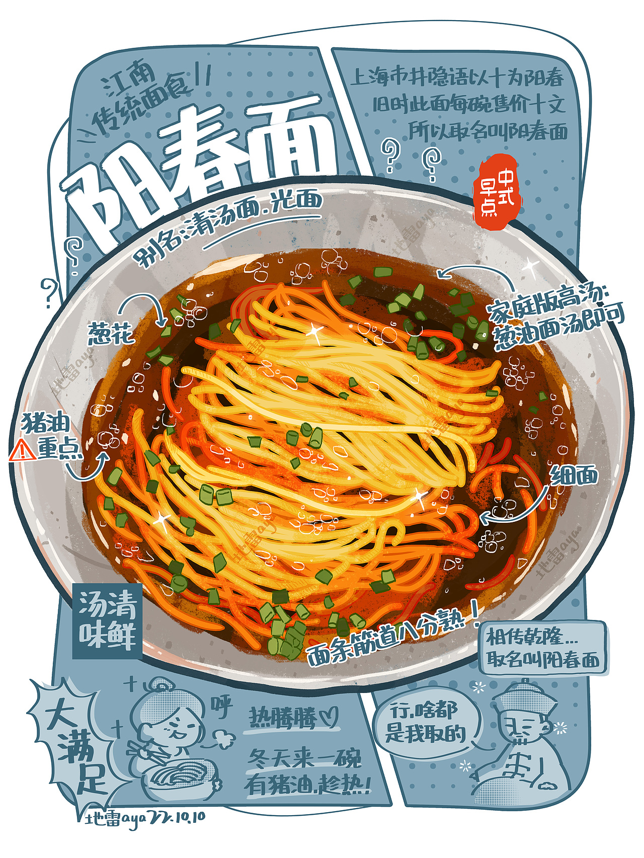 中式早餐-食物笔记（图ZMzE5OTkzOTYw） - 创作习作 - 站酷设计师地雷aya原创素材 - 站酷ZCOOL