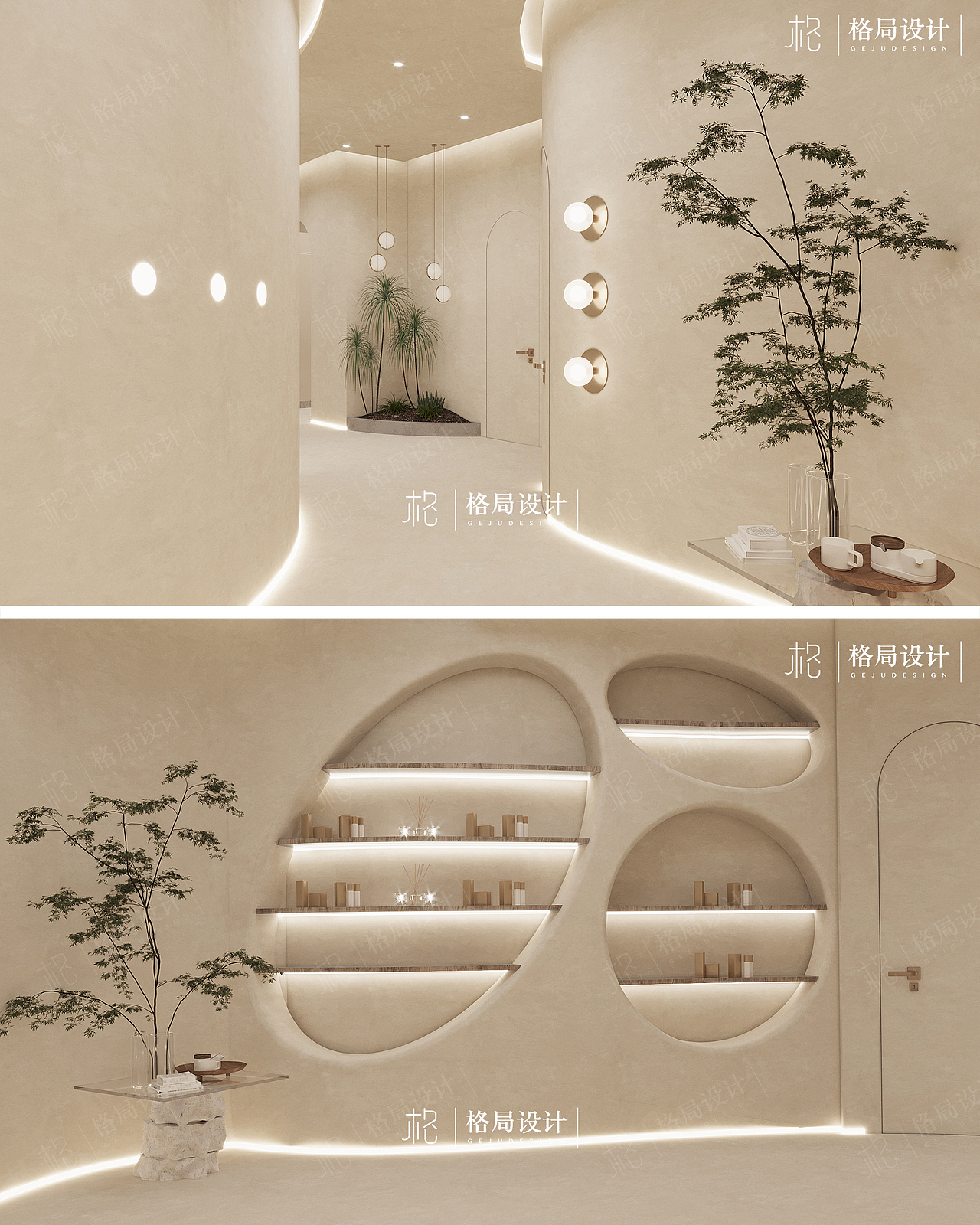 HI beauty皮膚管理中心（圖ZMjY3NTgxNjYw） - 商業(yè)空間設計 - 站酷設計師格局設計原創(chuàng)素材 - 站酷ZCOOL