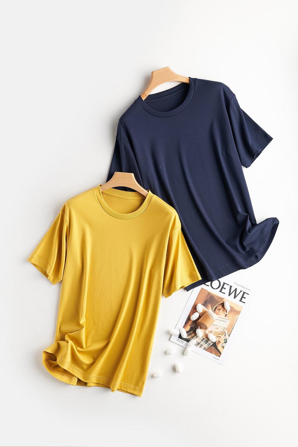 2021年电商女装T恤平铺创意拍摄客片