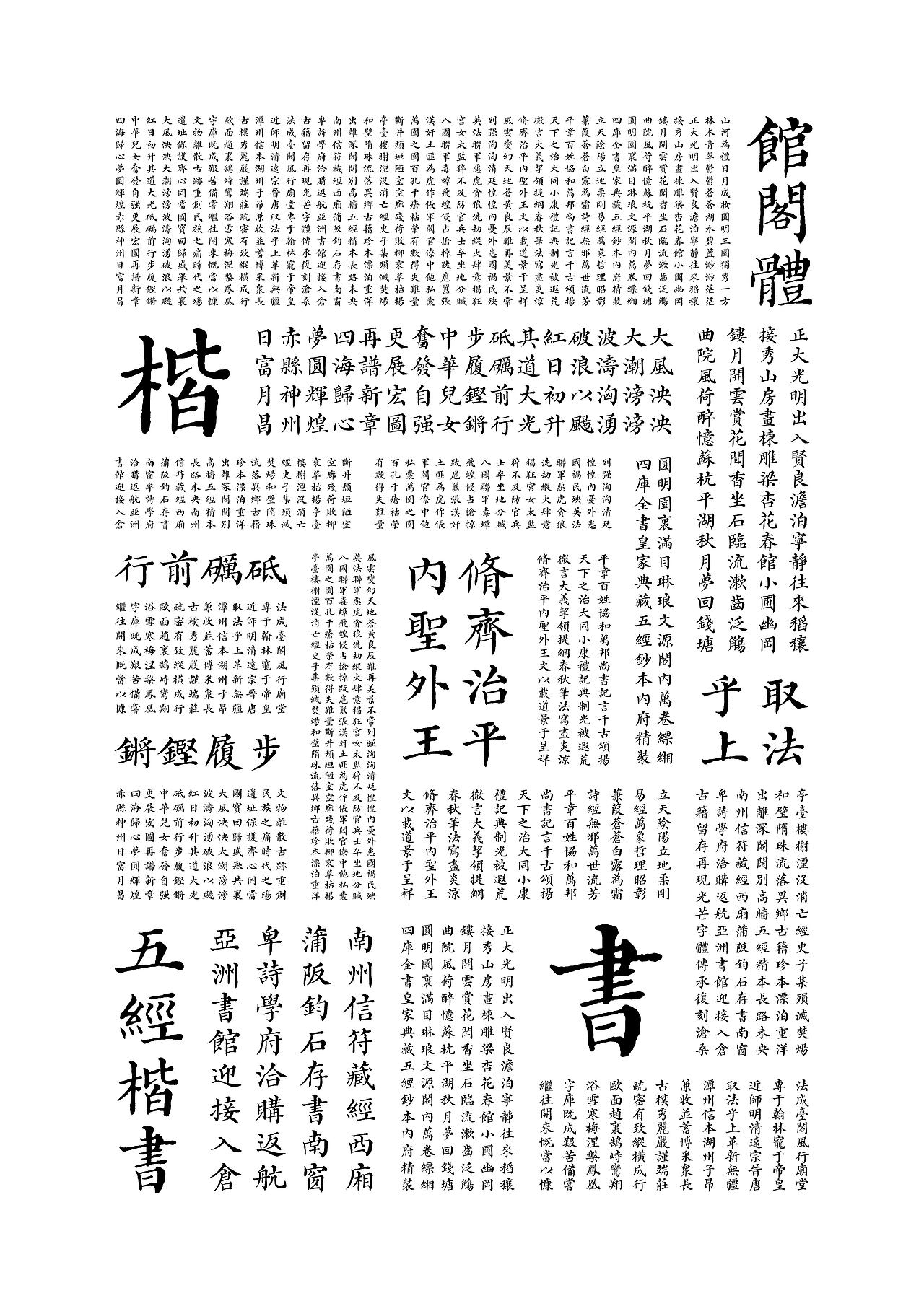 《五经楷书》复刻字体 | 一万三千字(图ZMjMwODYzOTQ0) - 字体/字形 - 站酷设计师杨任东原创素材 - 站酷ZCOOL