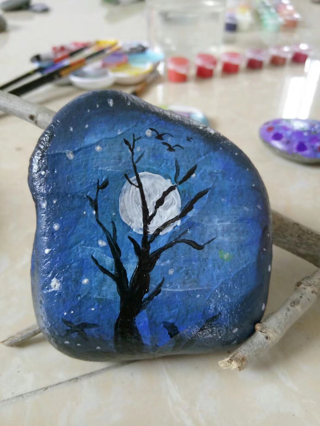 石头画|插画|创作习作|柠檬小妖 - 临摹作品 - 站酷 (zcool)