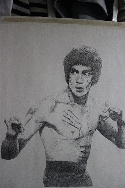 手绘李小龙