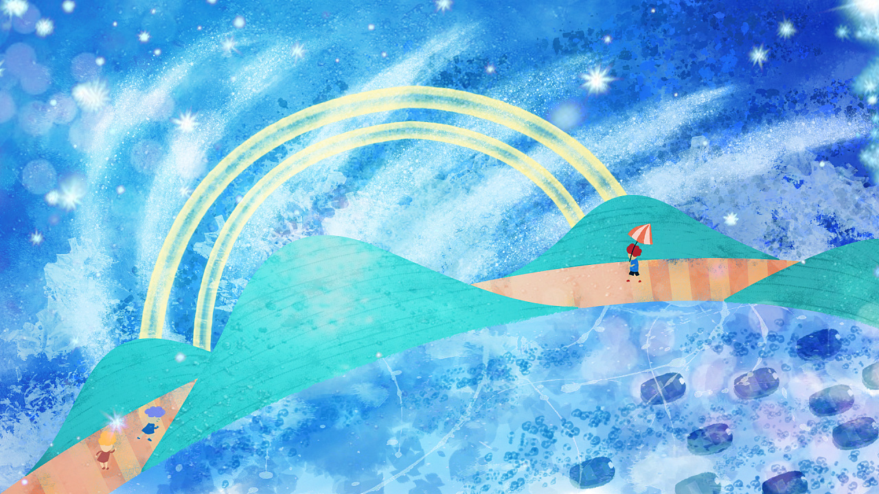 滨海乐园主题插画