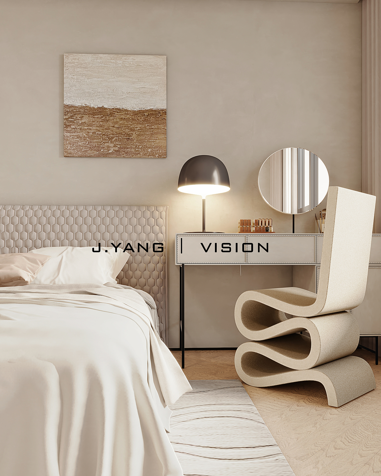 现代简约奶油色家装《诧寂风》（图ZMjgzMDIzODI4） - 家装设计 - 站酷设计师静静表现原创素材 - 站酷ZCOOL