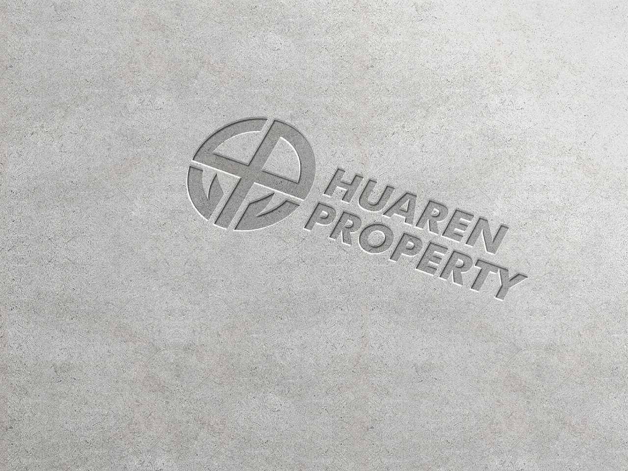 华仁物业logo设计提案