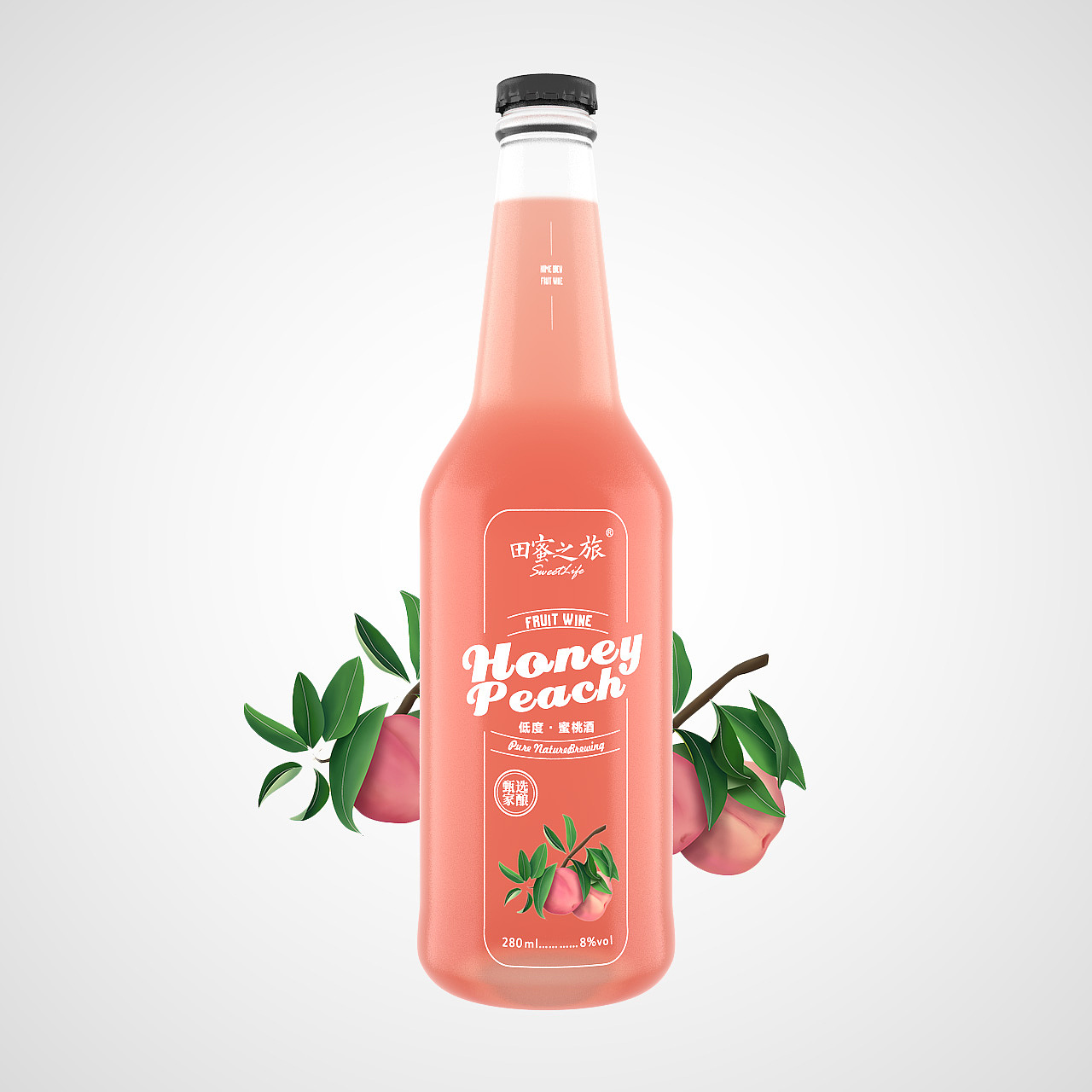 水果酒 水果饮料 包装设计 / 刘益铭 × 原创作品（图ZMTcwNTA2OTMy） - 包装 - 站酷设计师刘益铭原创素材 - 站酷ZCOOL
