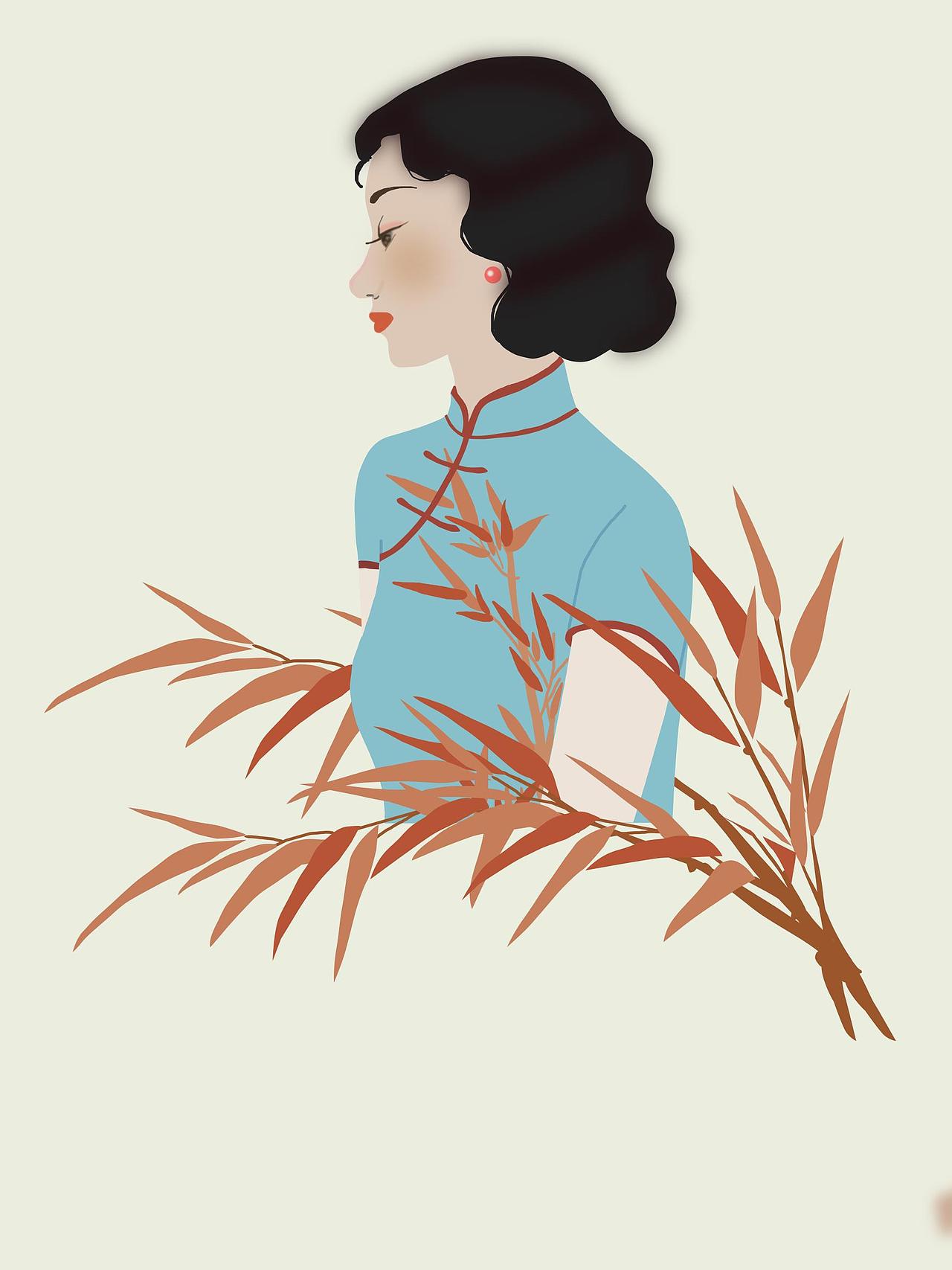 民国风人物插画素材（图ZMjg2ODUyNzA0） - 商业插画 - 站酷设计师海月海月原创素材 - 站酷ZCOOL