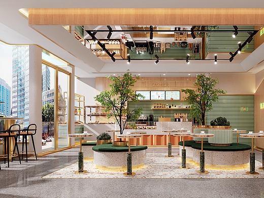 杭州铁了心爱泥奶茶甜品店设计