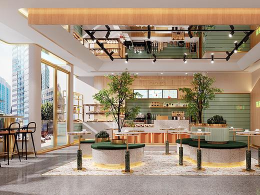 杭州铁了心爱泥奶茶甜品店设计