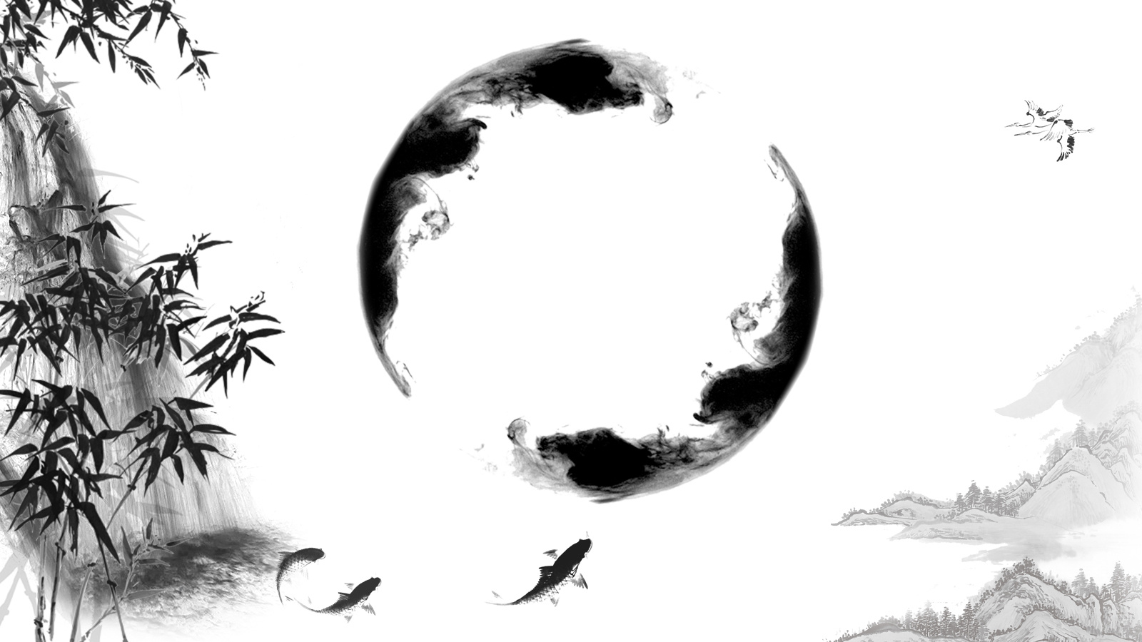 水墨中国风背景|平面|海报|潍子 - 原创作品 - 站酷 (zcool)