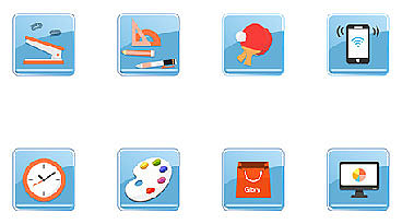 文具图标iocn设计