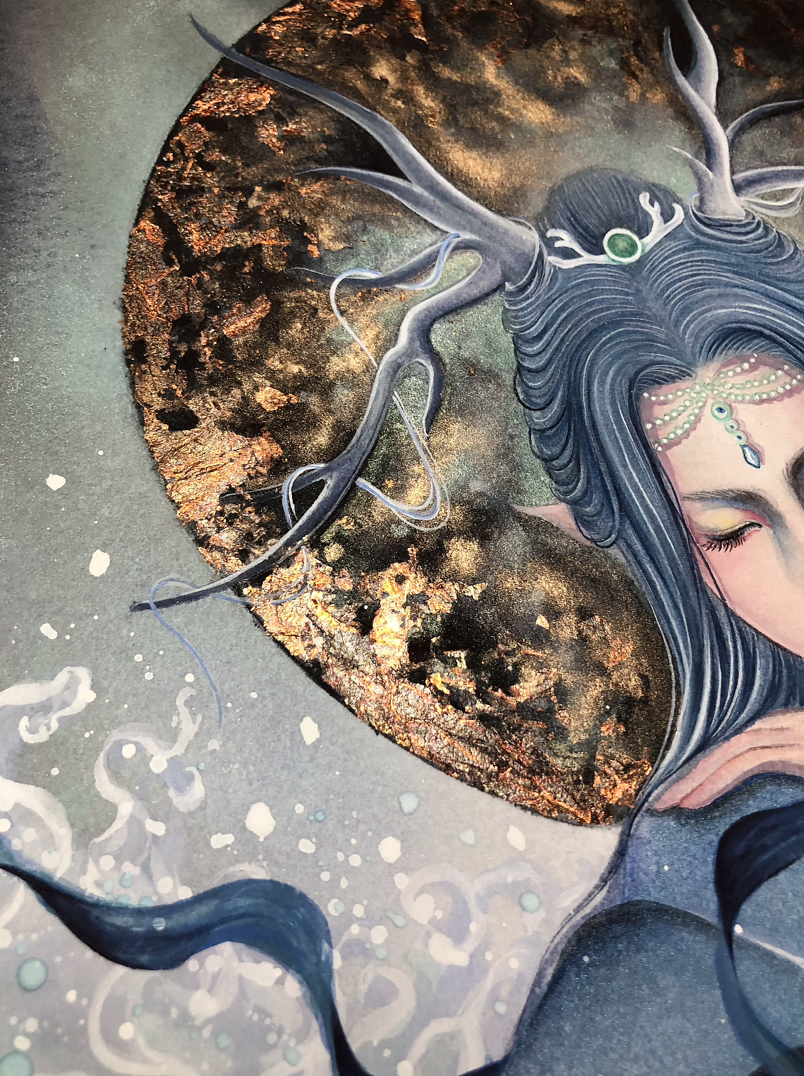 白树原创手绘山海经系列之夫诸