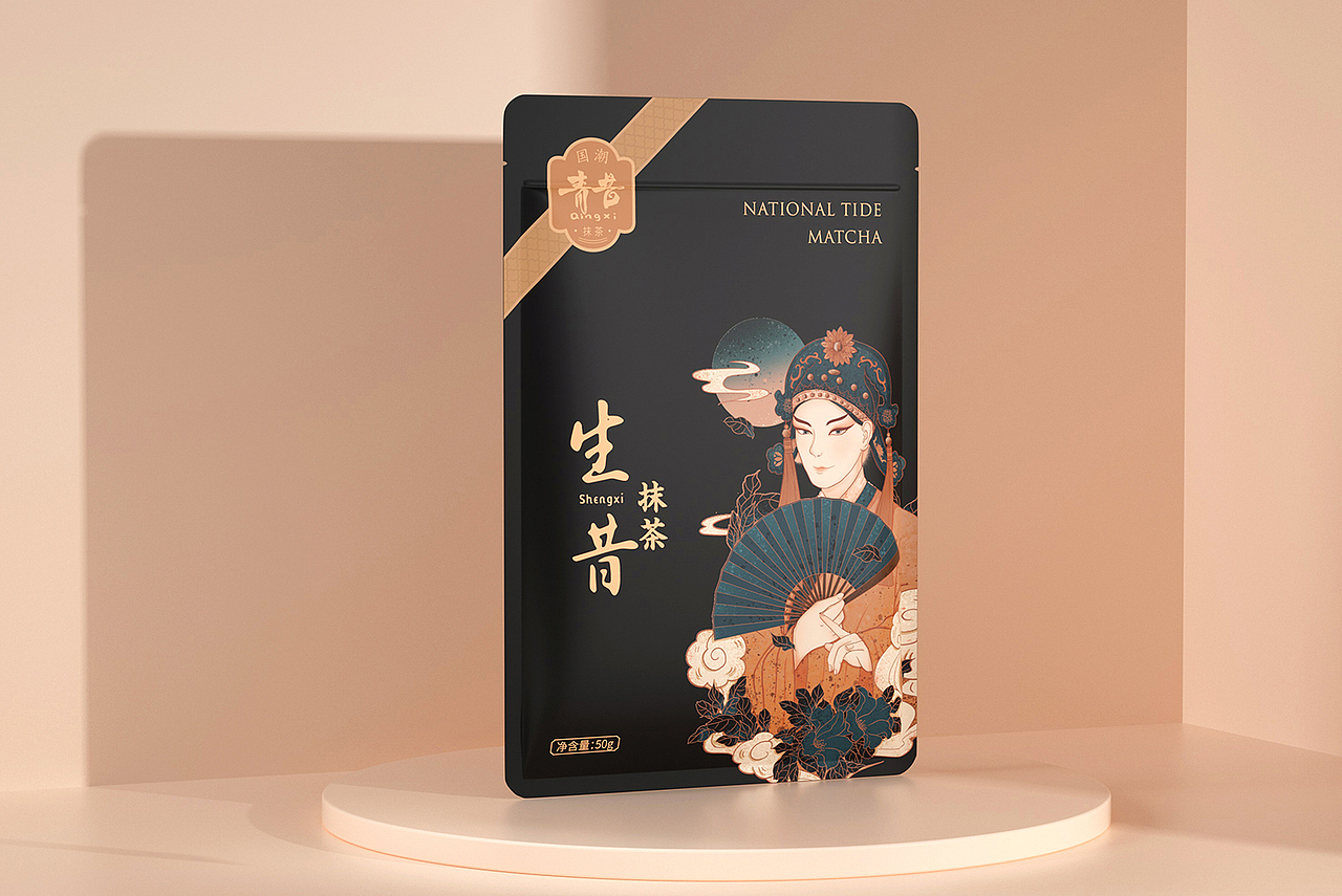 唯悟品牌 ×青昔国潮抹茶｜包装设计