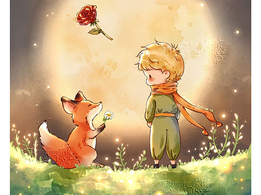 重要的東西肉眼是看不見的-小王子（個(gè)人主頁(yè)-ZNjU2NTg0MzY=） - 兒童插畫 - 站酷設(shè)計(jì)師Chadolu茶豆露原創(chuàng)素材 - 站酷ZCOOL