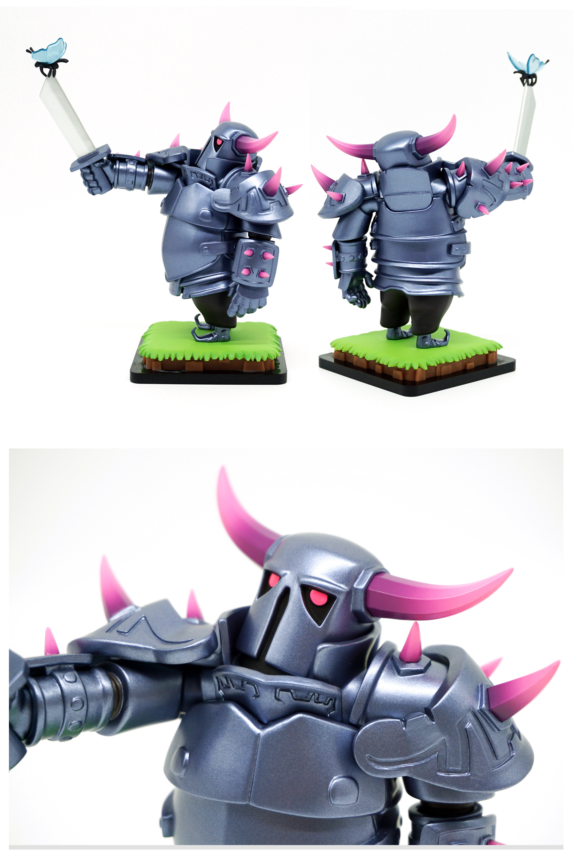 皇室战争 胜利系列手办 皮卡超人 野猪骑士|工业/产品|玩具|山魈山