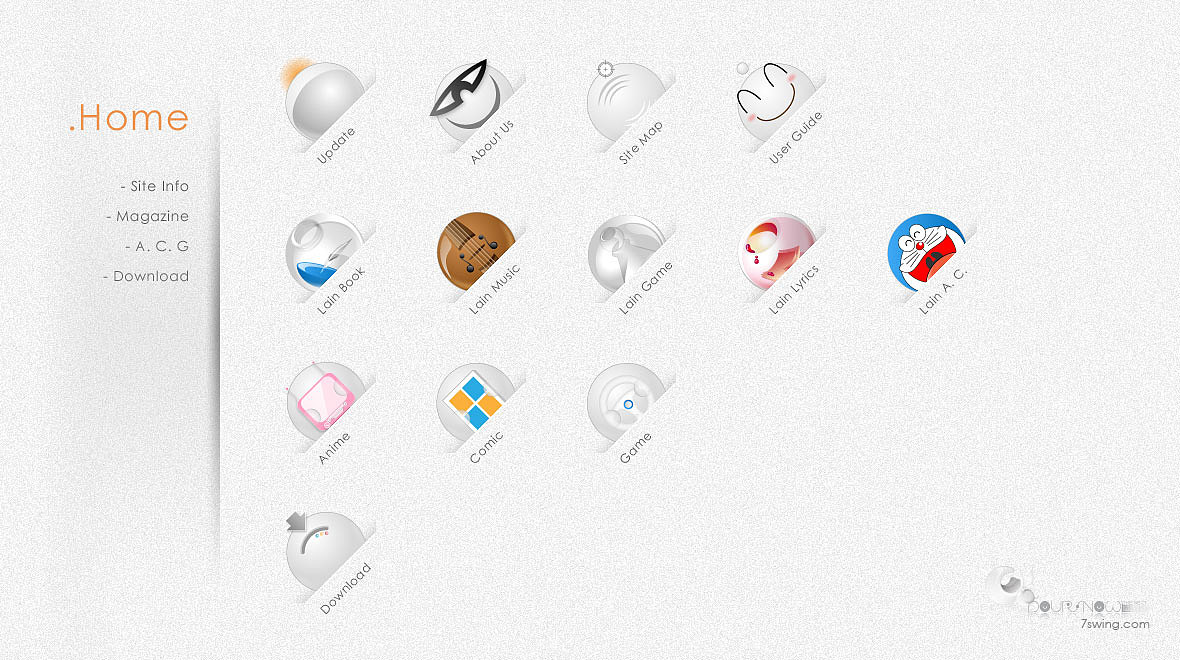 个人网站御用icon—《Hemisphere》系列（图ZNzQ5MzE2NA==） - 主题/皮肤 - 站酷设计师OMG小七原创素材 - 站酷ZCOOL