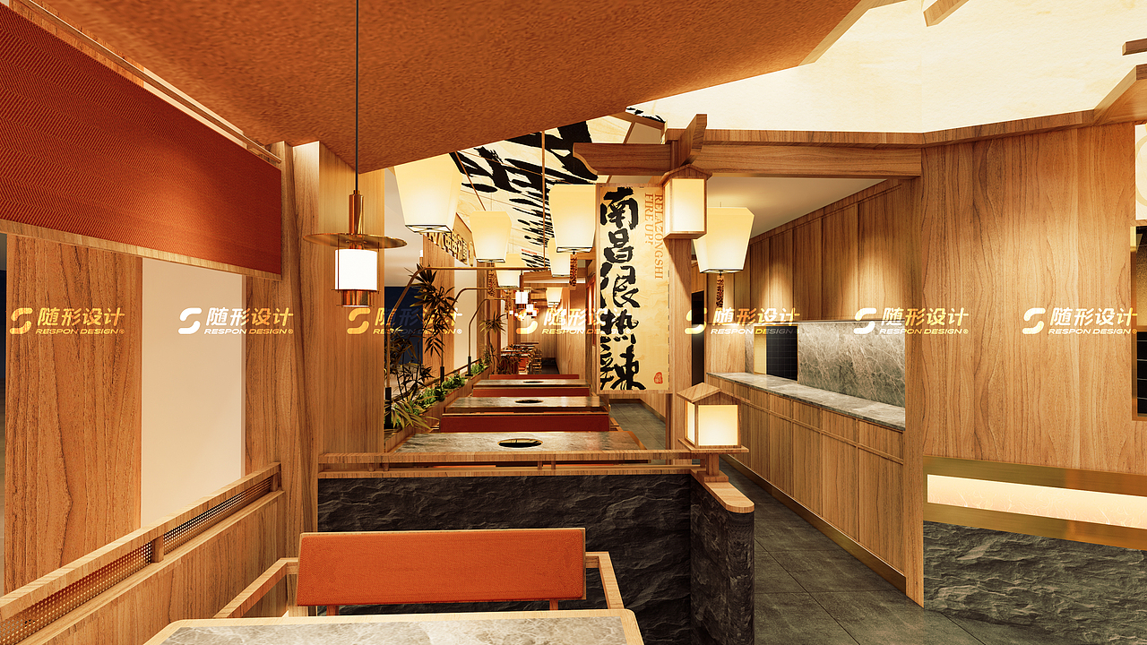 随形原创空间-热辣宗师赣州店（图ZMzcyNTc3NDU2） - 商业空间设计 - 站酷设计师随形空间设计原创素材 - 站酷ZCOOL