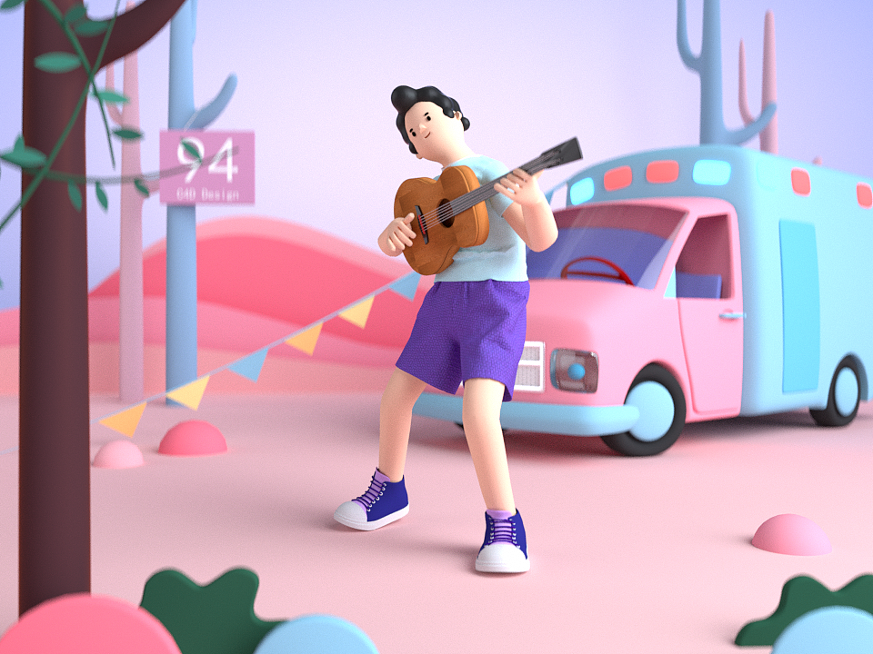 弹起心爱的小吉他（图ZMTk4MTUxOTU2） - 人物/生物 - 站酷设计师久思_follit原创素材 - 站酷ZCOOL