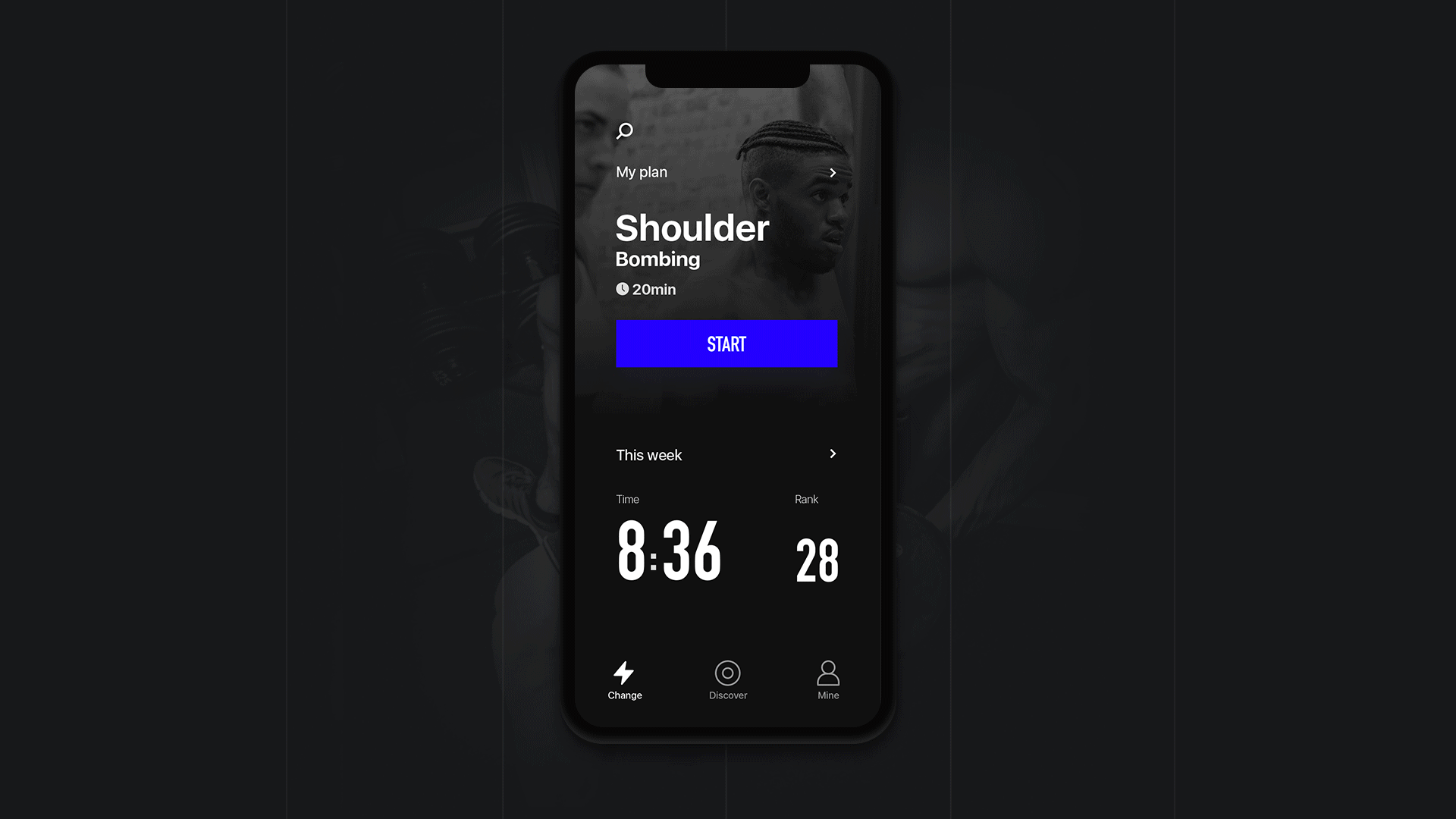 Change  运动健身App UI/UX design