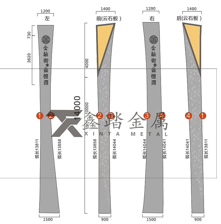 大型不锈钢精神堡垒 广场企业形象的不锈钢独立式标识（图ZMTc2NDk4MTg4） - 其他工业/产品 - 站酷设计师询价15017674615原创素材 - 站酷ZCOOL
