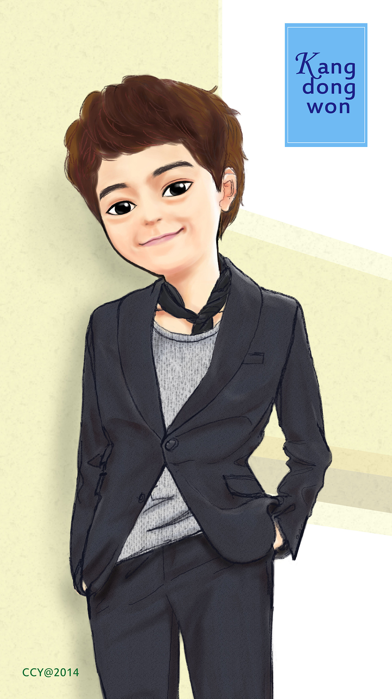 KDW•Q漫形象（图ZMTA0NTM4MDIw） - 单幅漫画 - 站酷设计师CCY_西原创素材 - 站酷ZCOOL