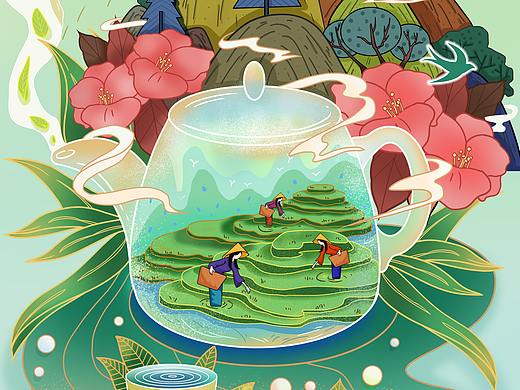 茶叶包装（个人主页-ZNTgyMzgzNDQ=） - 商业插画 - 站酷设计师核桃仁778原创素材 - 站酷ZCOOL