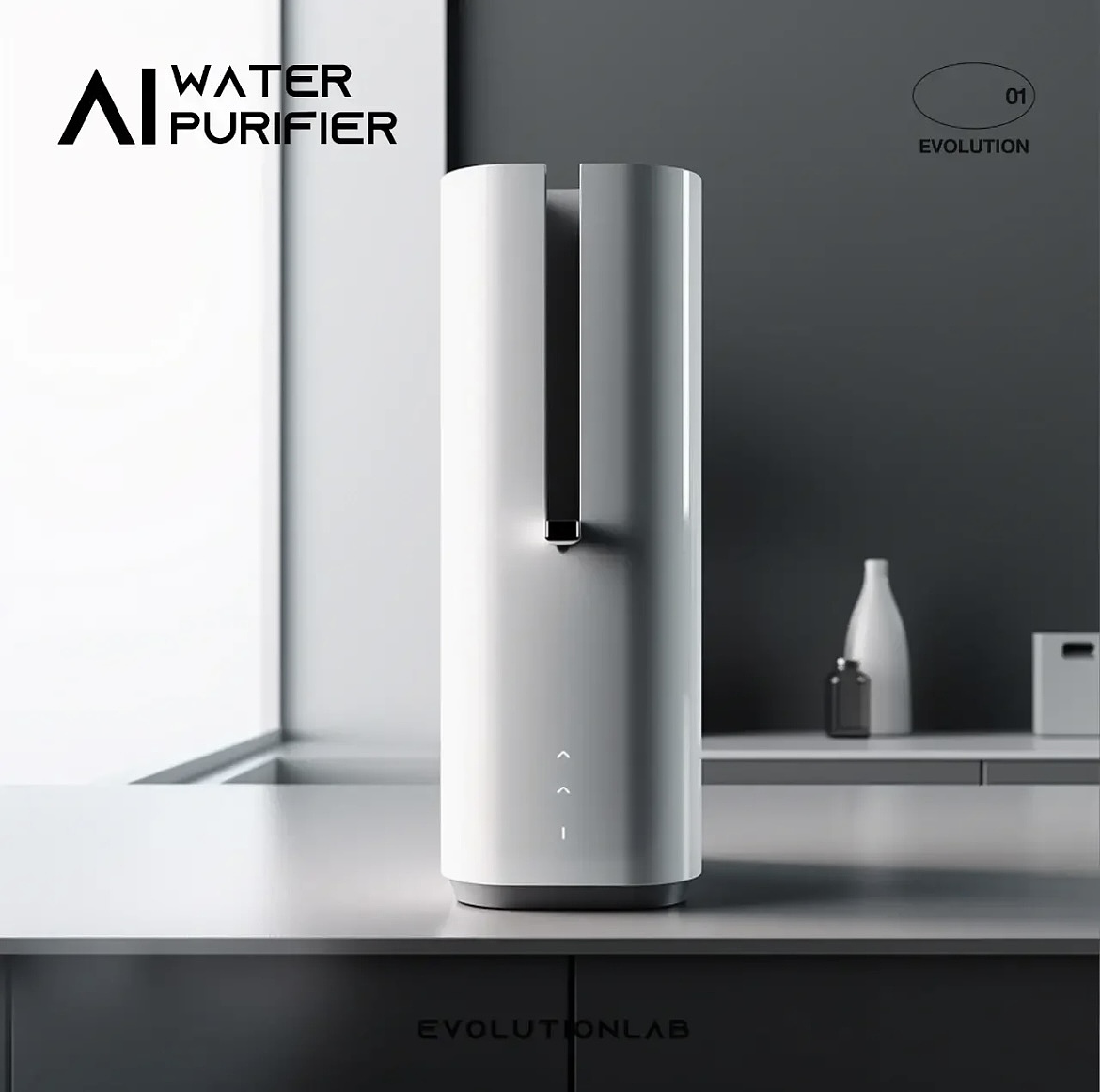 Al赋能工业设计 | 净水器（图ZMzM2NjczNzg0） - 生活用品 - 站酷设计师EvolutionLab原创素材 - 站酷ZCOOL