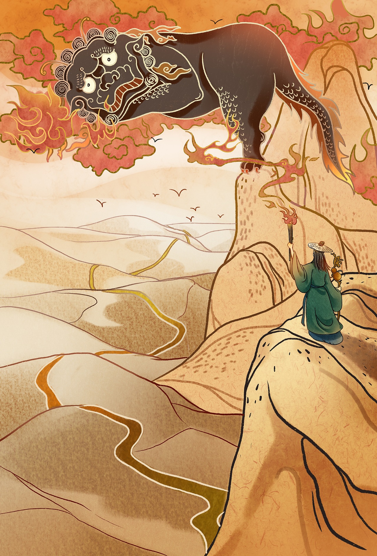 中医穴位插画稿|插画|商业插画|豆吉在发芽_原创作品-站酷(zcool)