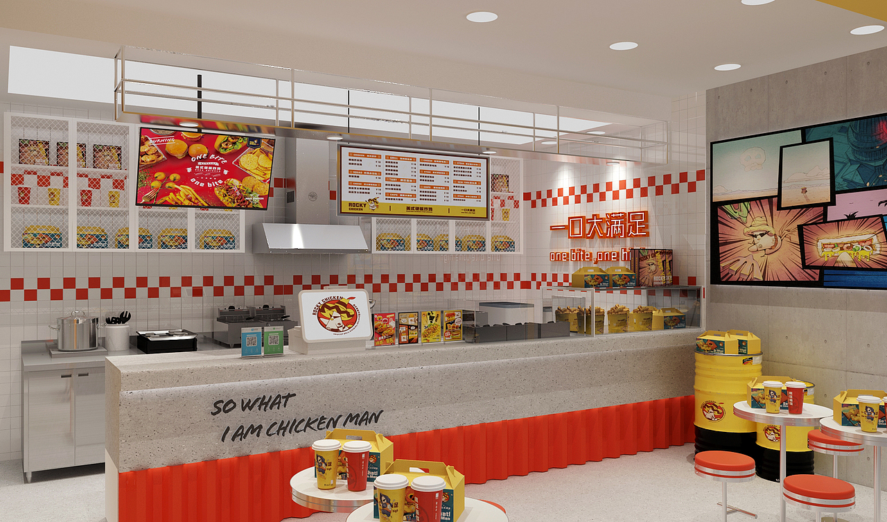 炸鸡也可以这么潮！！！！！（图ZMTkxMDE0OTUy） - 建筑/空间 - 站酷设计师BeamGainHua原创素材 - 站酷ZCOOL