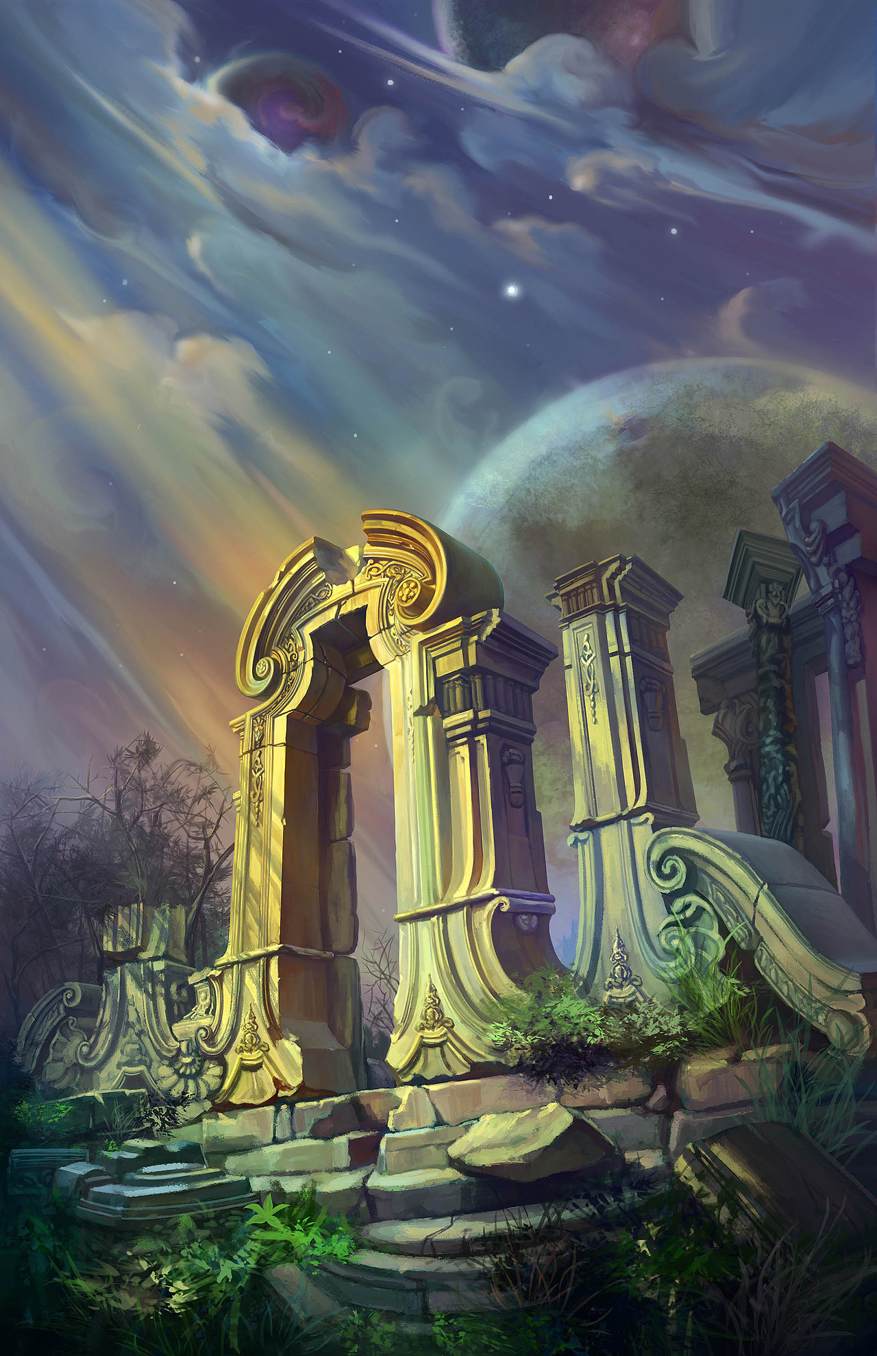 圆明园|插画|商业插画|叶智成_原创作品-站酷zcool