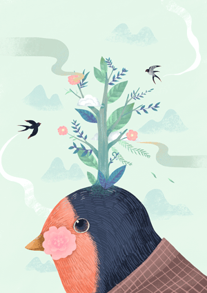 微憩节气茶（图ZMTA0MzczMjQ0） - 艺术插画 - 站酷设计师鹅二岁原创素材 - 站酷ZCOOL