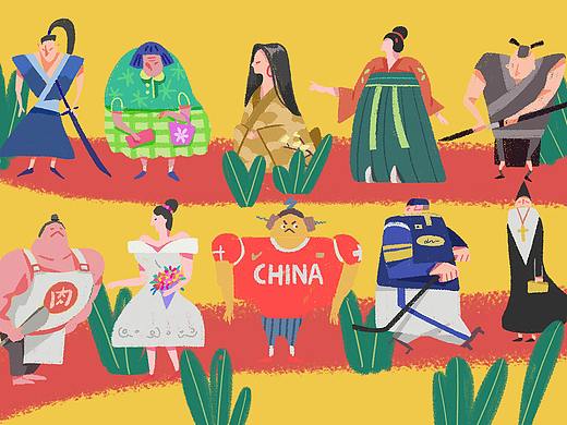 人物插画习作