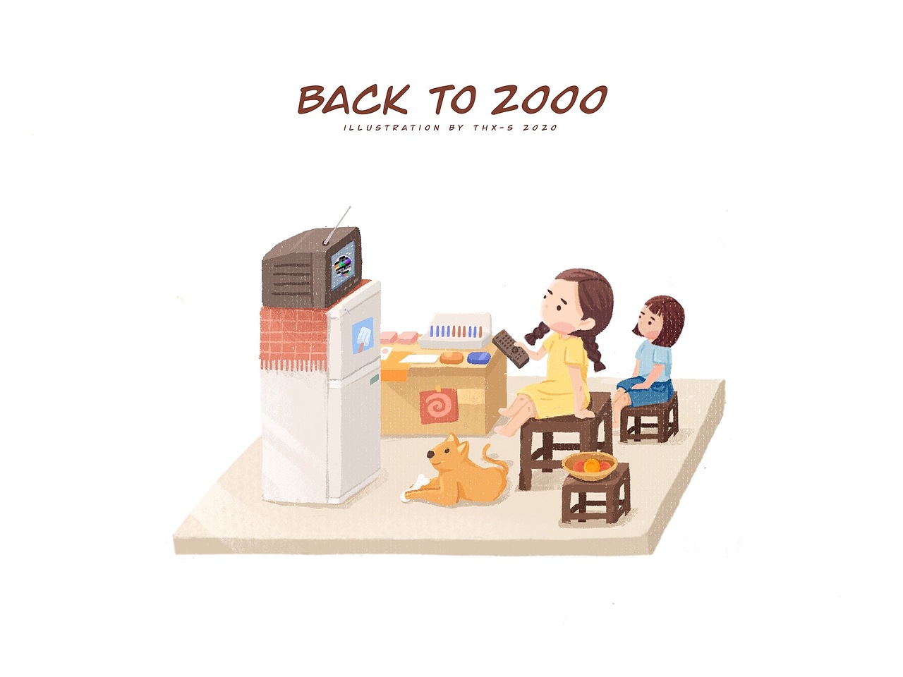 插画｜Back to 2000（图ZMjE1MDI1ODE2） - 儿童插画 - 站酷设计师谢谢谢谢谢不够原创素材 - 站酷ZCOOL