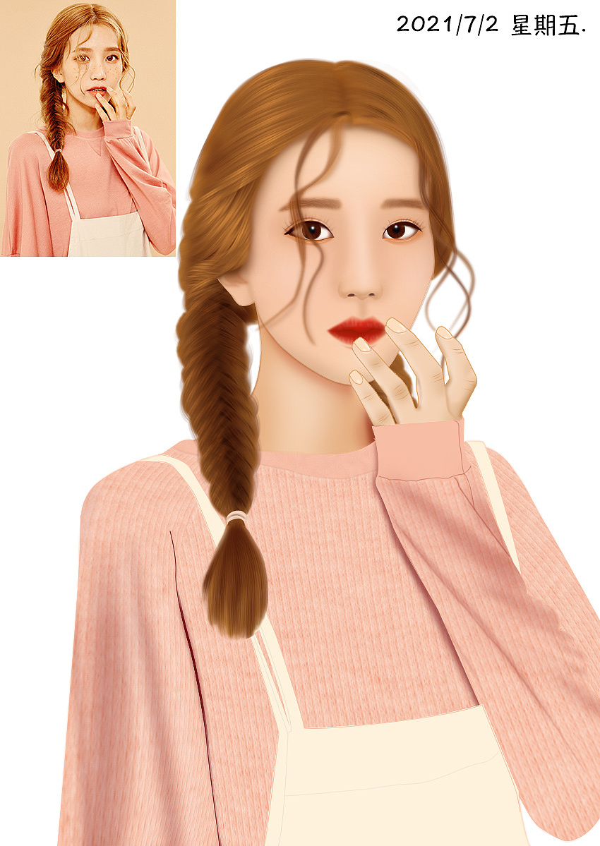 鼠绘 美女（图ZMjYxMjYyODY0） - 图案 - 站酷设计师屁晓原创素材 - 站酷ZCOOL