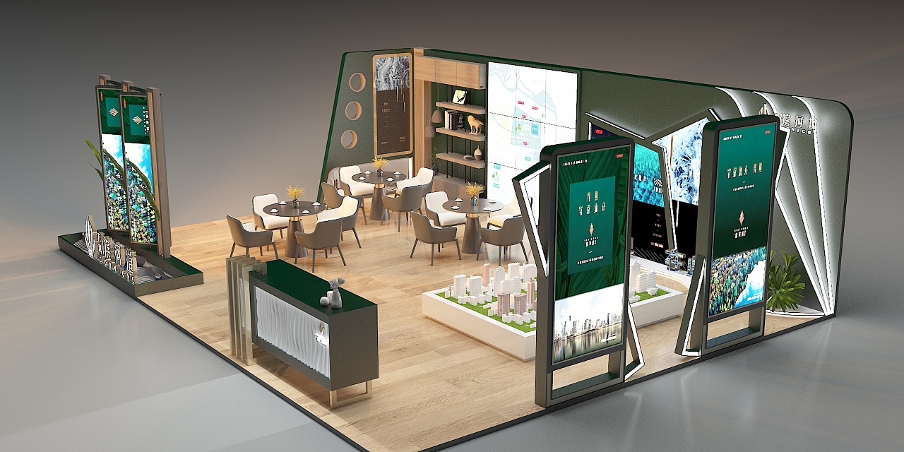 临时展厅|三维|建筑/空间|zoo器 - 原创作品 - 站酷 (zcool)