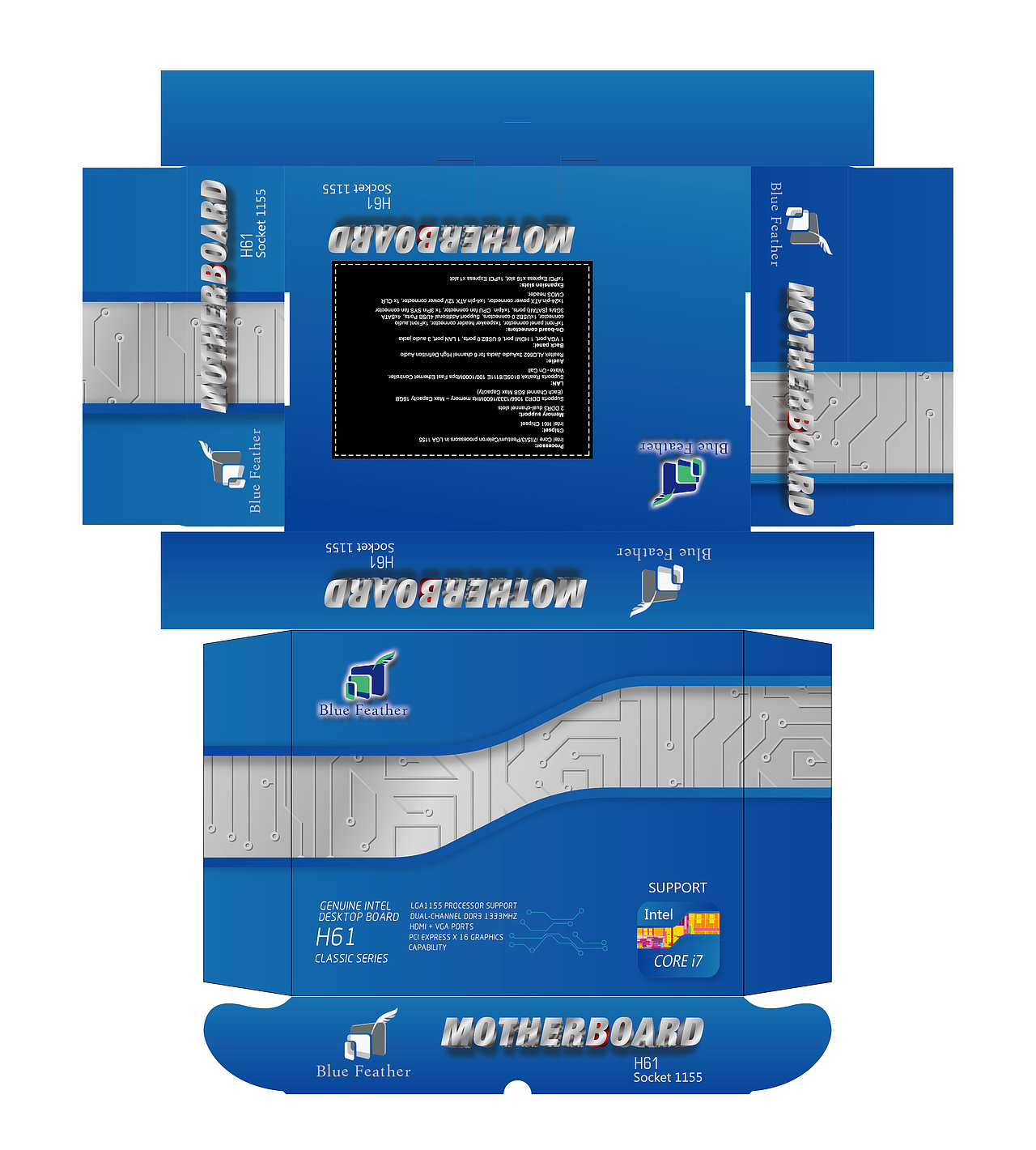 主板彩盒（图ZMTAzNzQ5NjEy） - 包装 - 站酷设计师王面包原创素材 - 站酷ZCOOL