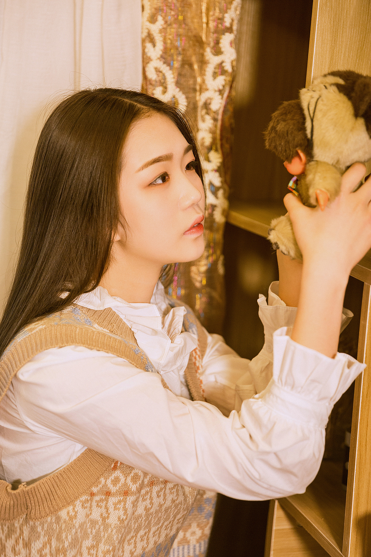 深圳约拍 少女写真 秋冬居家毛衣写真