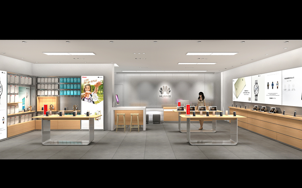 华为专卖店（图ZOTk3MTkyMTY=） - 展陈设计 - 站酷设计师東奇品牌原创素材 - 站酷ZCOOL